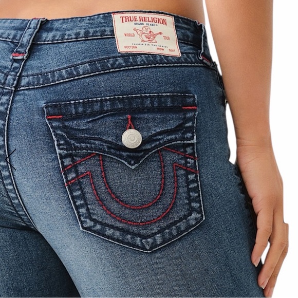 True Religion Joey Mid Rise Flare Jeans 31 - Picture 4 of 7